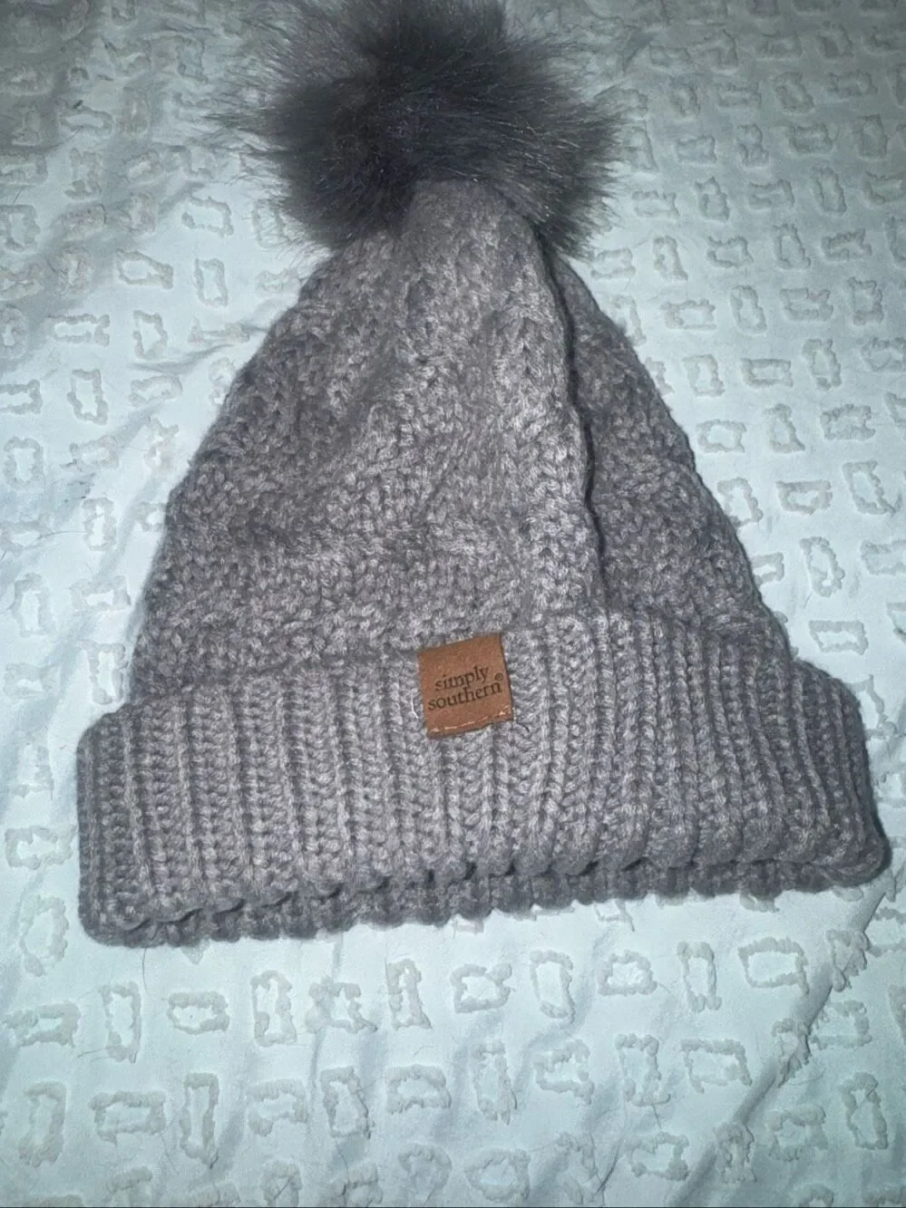 NWOT simply southern pom beanie